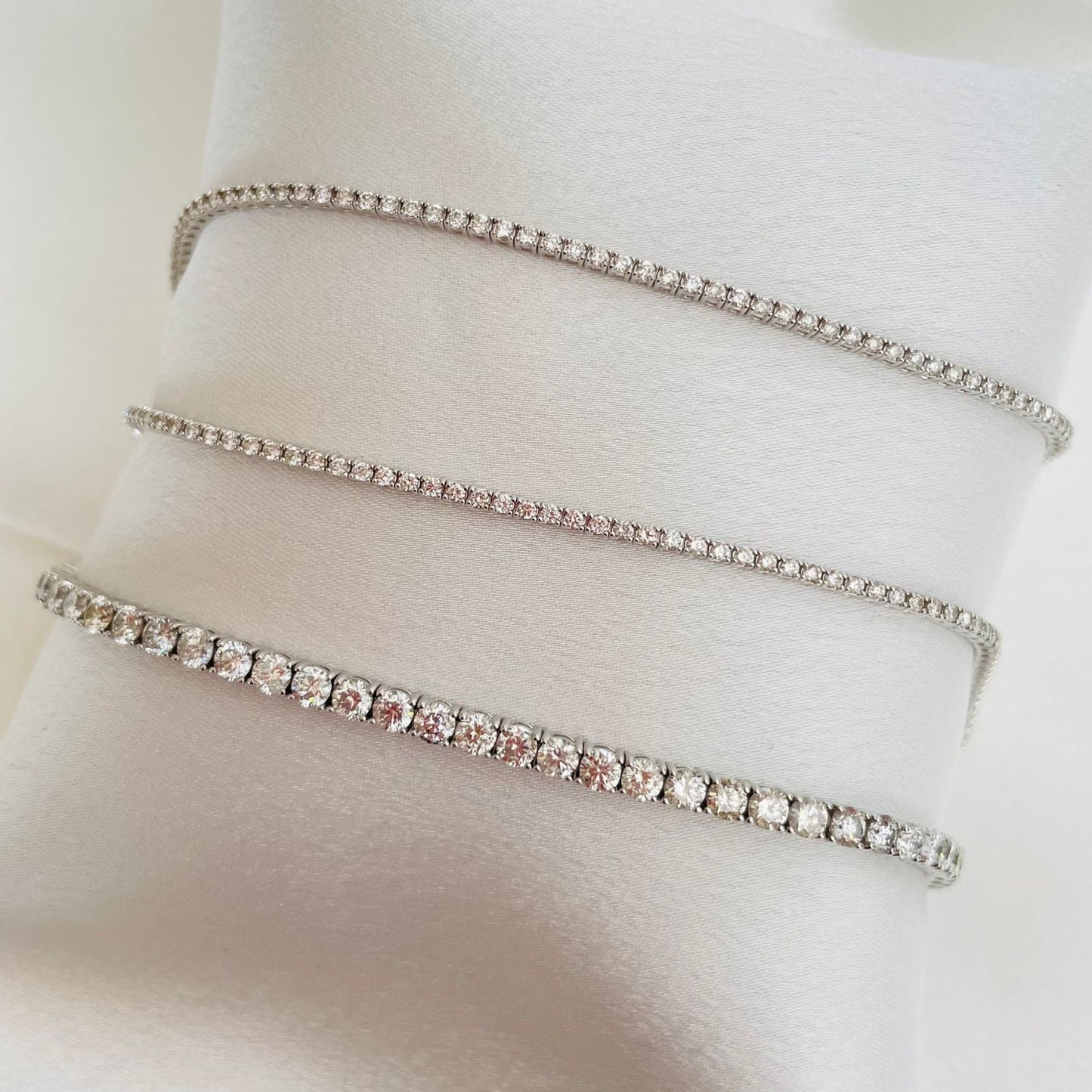 White Gold Tennis Bracelets