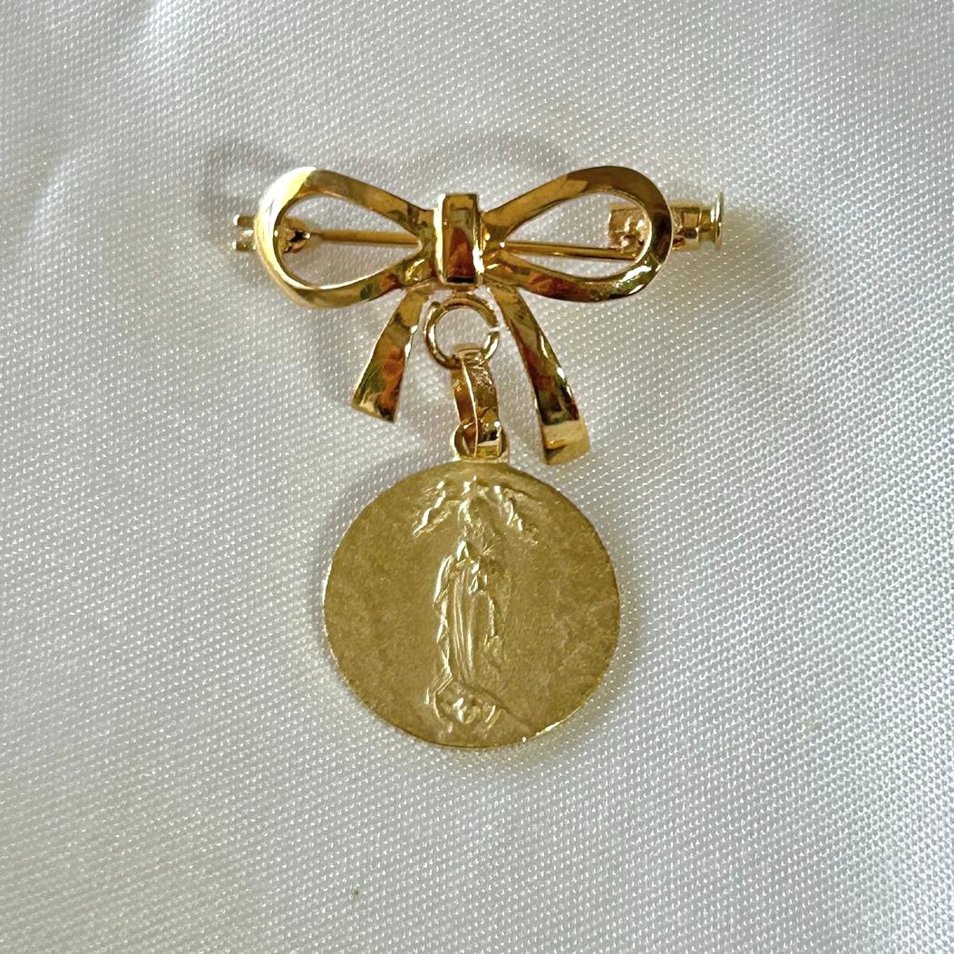 Broche Moño con Colita 14K