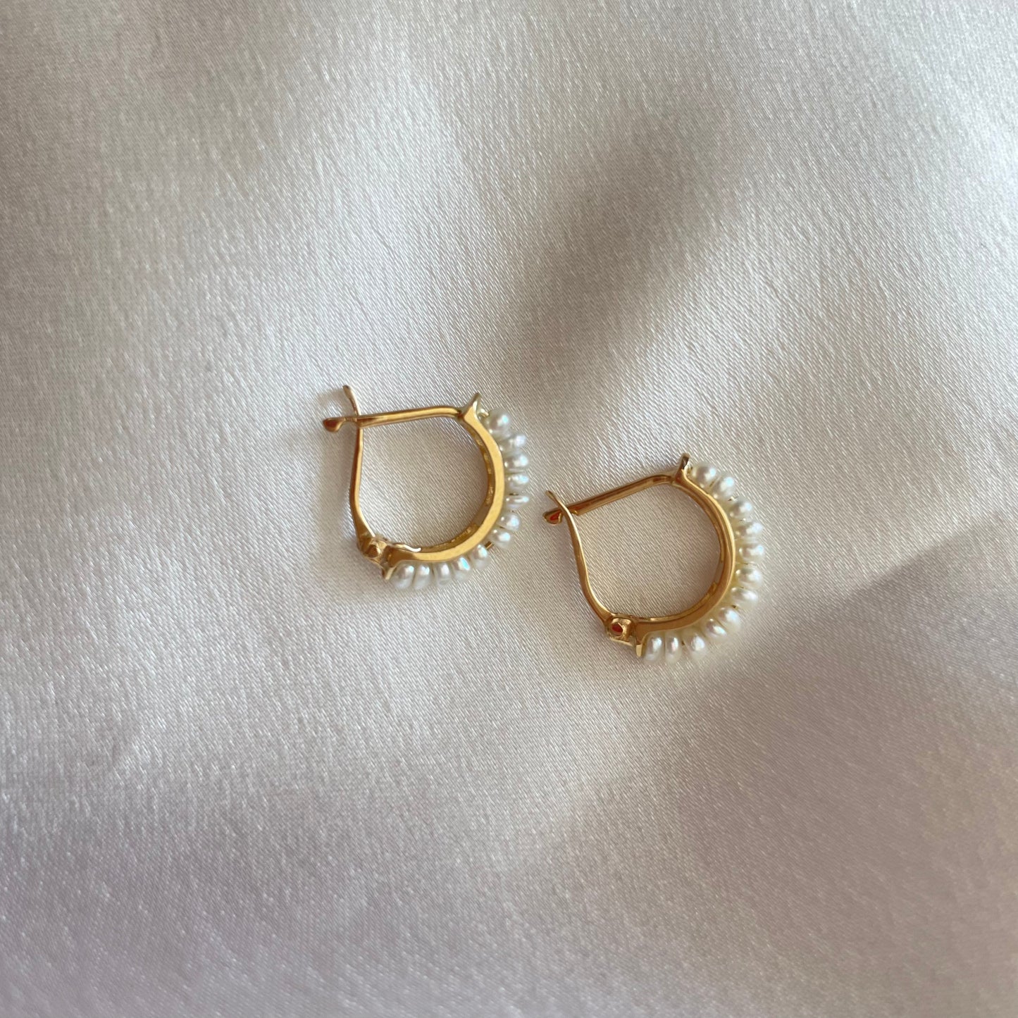 Arracadas Perlas 14k