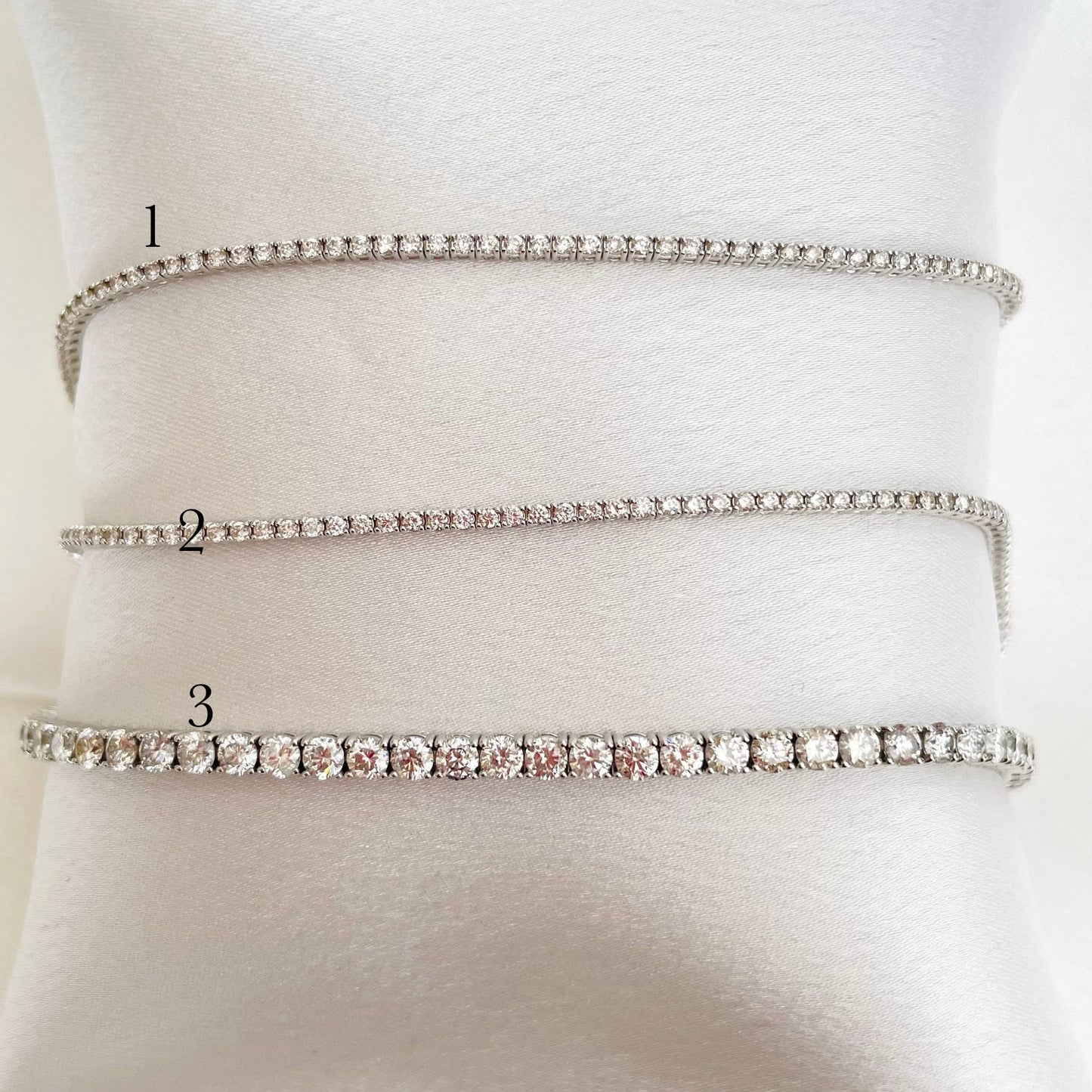 White Gold Tennis Bracelets